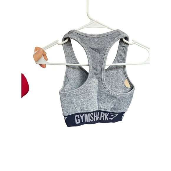 Gymshark Womens Sports Bra Bundle Gray & Pink, WORKOUT RACERBACK, RUNNING, YOGA, - Picture 4 of 7